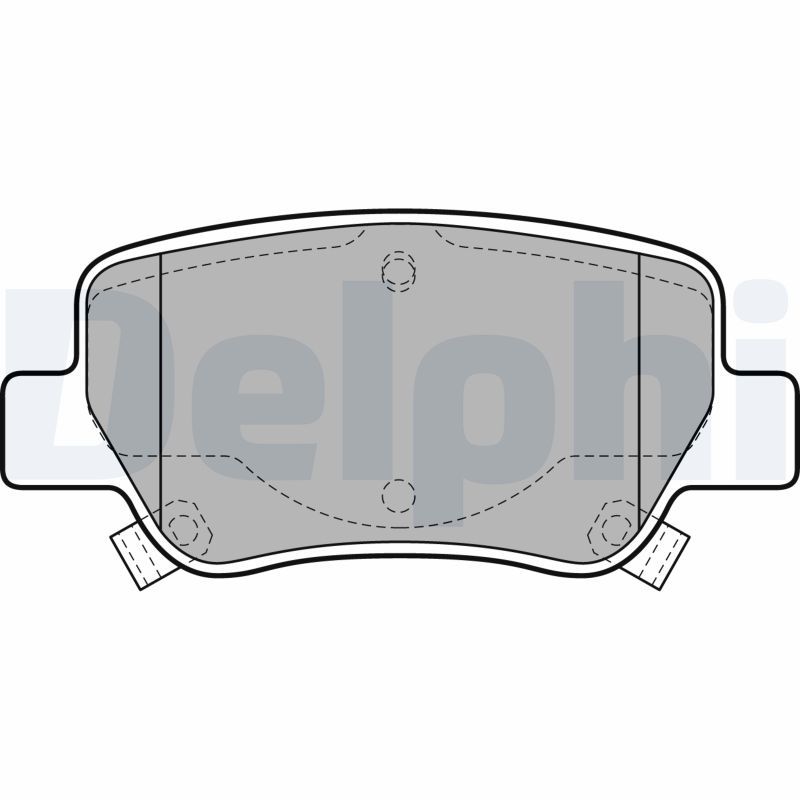 DELPHI LP2206 Brake Pad Set, disc brake