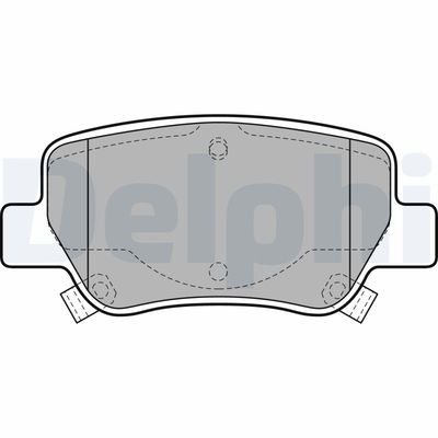 Brake Pad Set, disc brake DELPHI LP2206