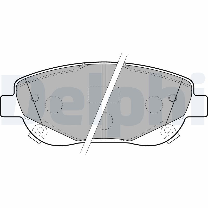 DELPHI LP2207 Brake Pad Set, disc brake