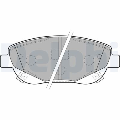 Brake Pad Set, disc brake DELPHI LP2207