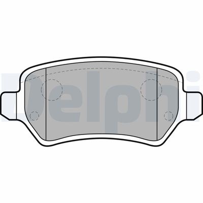 Brake Pad Set, disc brake DELPHI LP2209