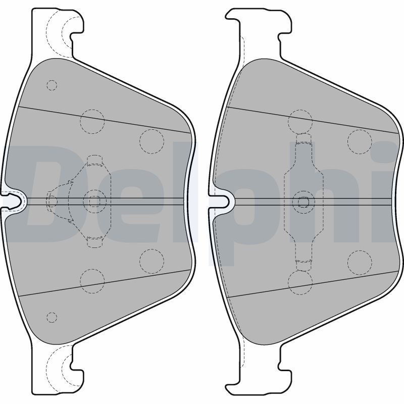 DELPHI LP2210 Brake Pad Set, disc brake