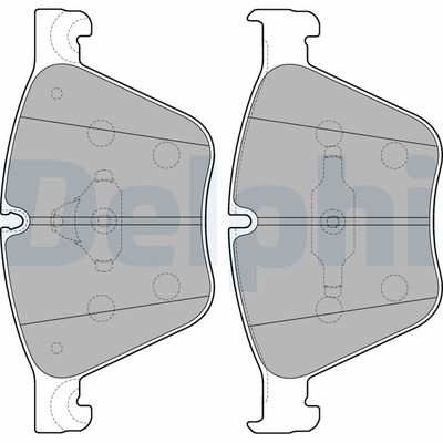 Brake Pad Set, disc brake DELPHI LP2210