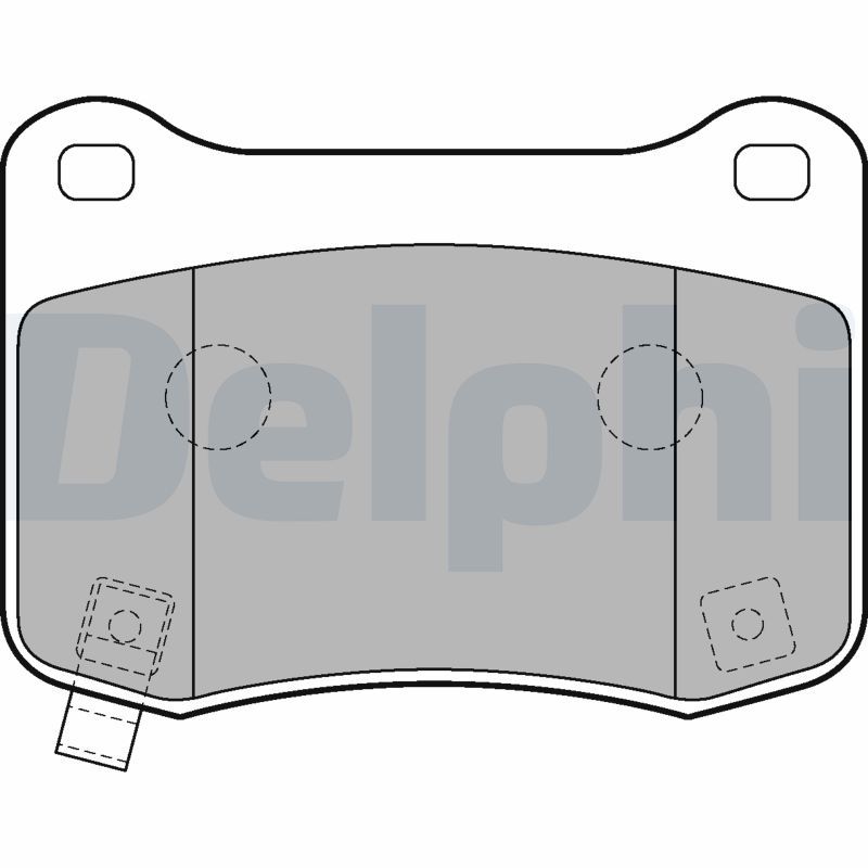 DELPHI LP2212 Brake Pad Set, disc brake