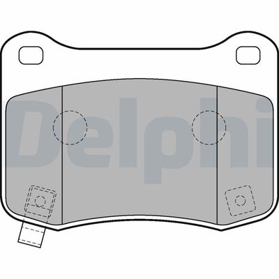 Brake Pad Set, disc brake DELPHI LP2212
