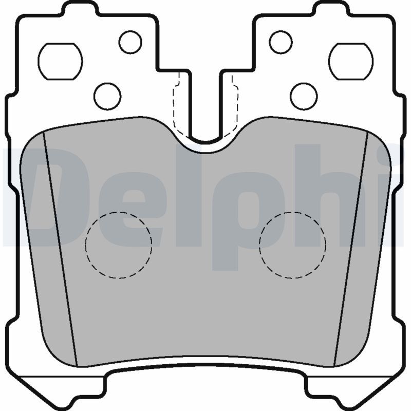DELPHI LP2214 Brake Pad Set, disc brake