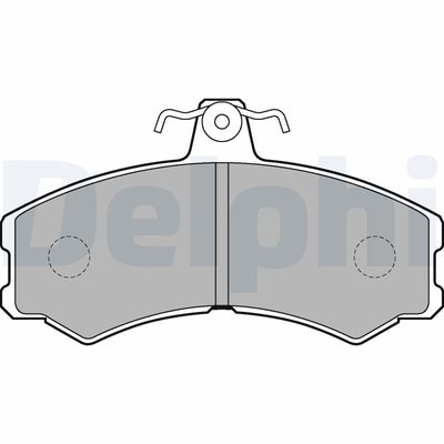 Brake Pad Set, disc brake DELPHI LP2215