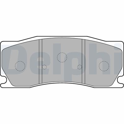 Brake Pad Set, disc brake DELPHI LP2216