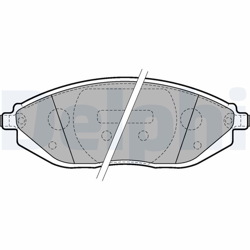 DELPHI LP2218 Brake Pad Set, disc brake