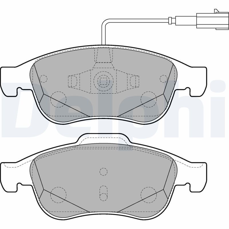 DELPHI LP2220 Brake Pad Set, disc brake