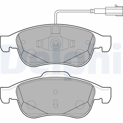 Brake Pad Set, disc brake DELPHI LP2220