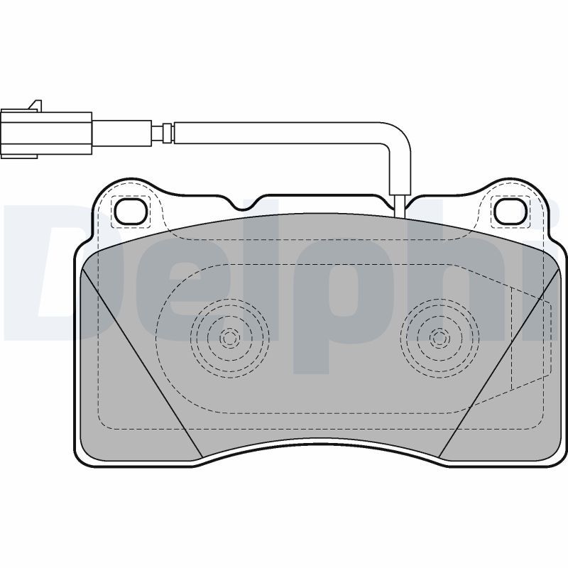 DELPHI LP2221 Brake Pad Set, disc brake
