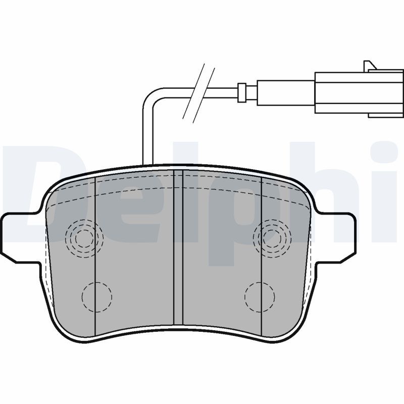 DELPHI LP2222 Brake Pad Set, disc brake