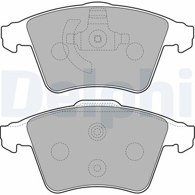 Brake Pad Set, disc brake DELPHI LP2225