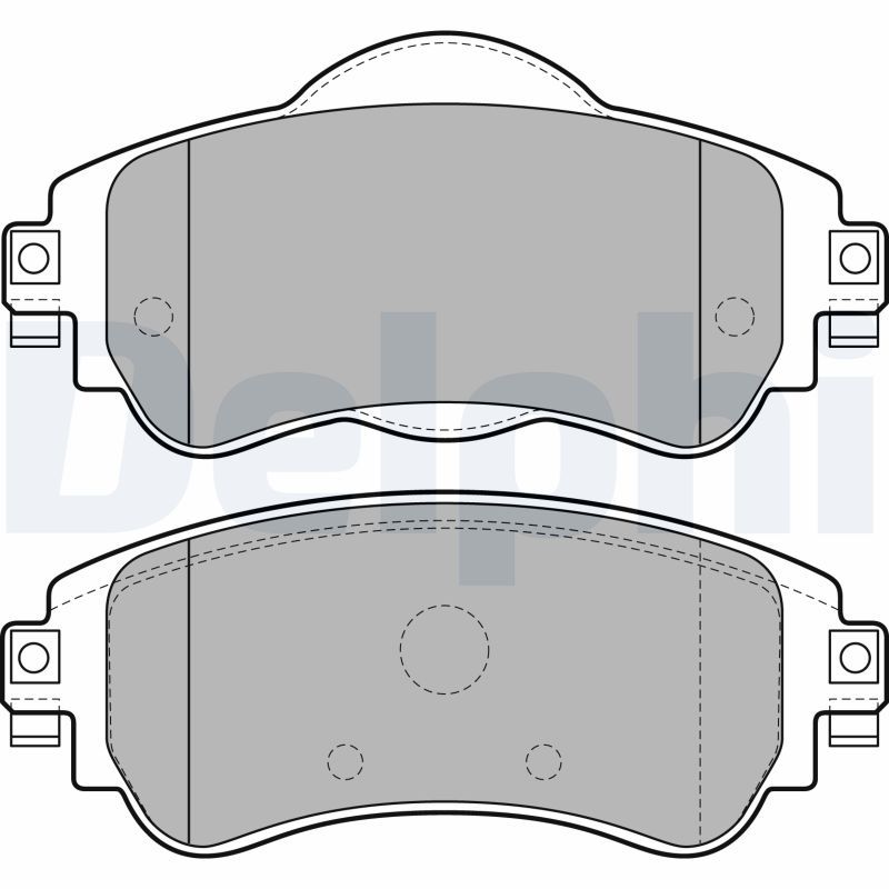 DELPHI LP2228 Brake Pad Set, disc brake