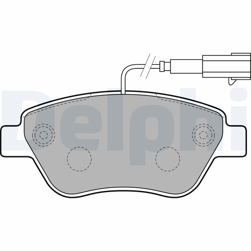 DELPHI LP2230 Brake Pad Set, disc brake