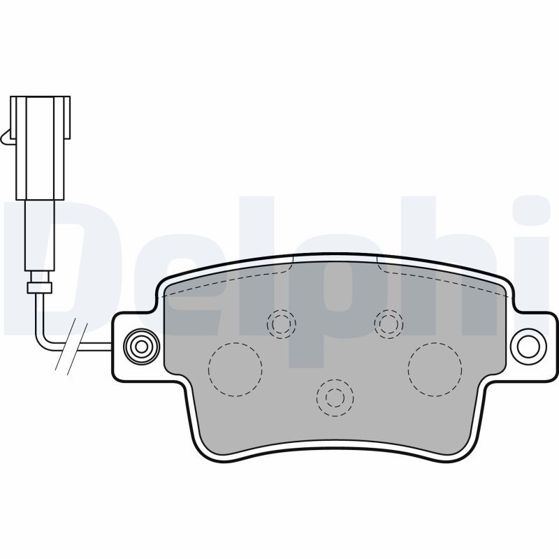 DELPHI LP2231 Brake Pad Set, disc brake
