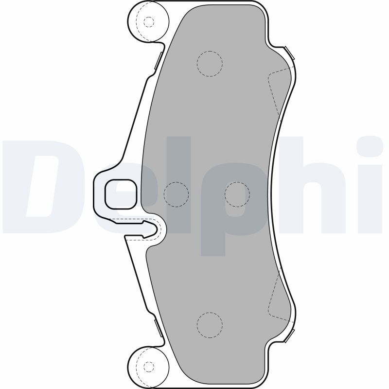 DELPHI LP2232 Brake Pad Set, disc brake