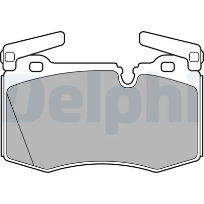 Brake Pad Set, disc brake DELPHI LP2235