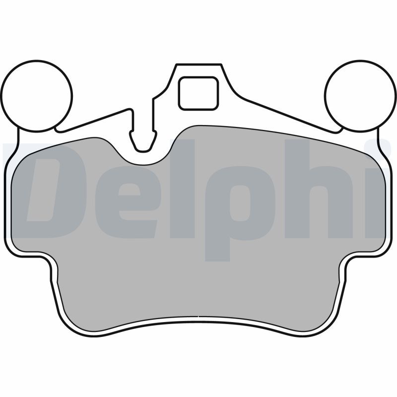DELPHI LP2236 Brake Pad Set, disc brake
