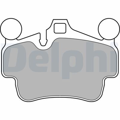 Brake Pad Set, disc brake DELPHI LP2236