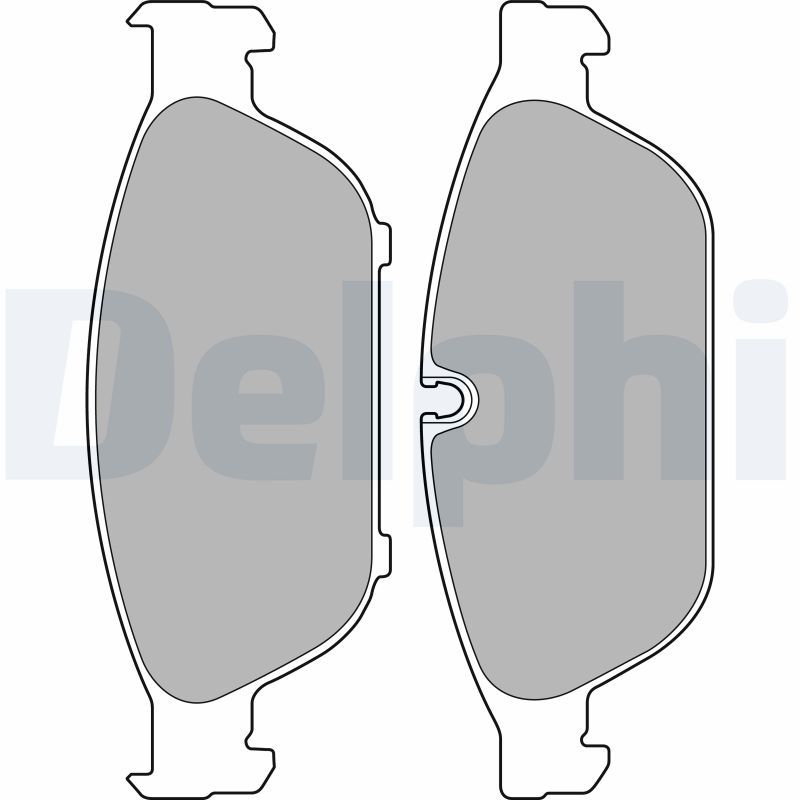 DELPHI LP2238 Brake Pad Set, disc brake