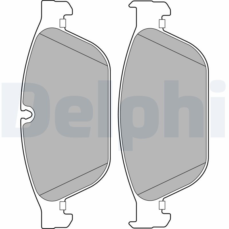 DELPHI LP2239 Brake Pad Set, disc brake