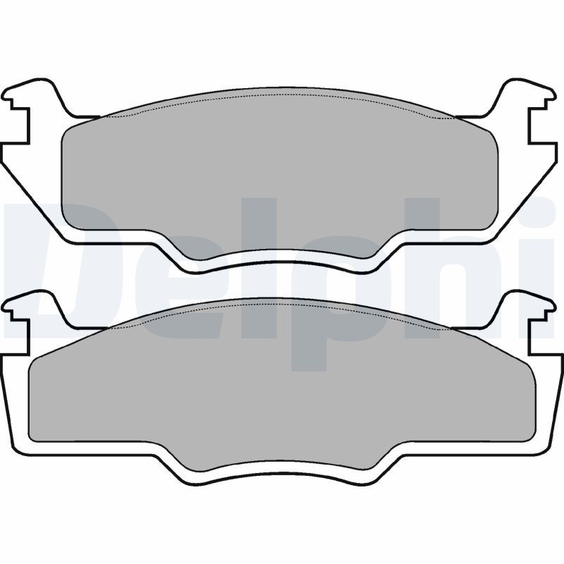 DELPHI LP224 Brake Pad Set, disc brake