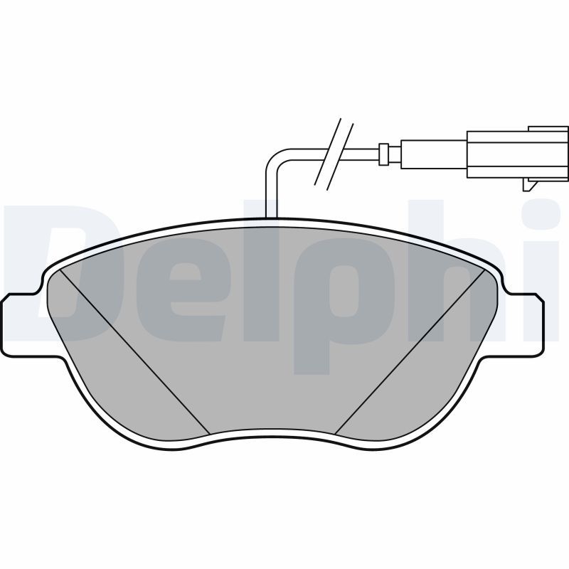DELPHI LP2240 Brake Pad Set, disc brake