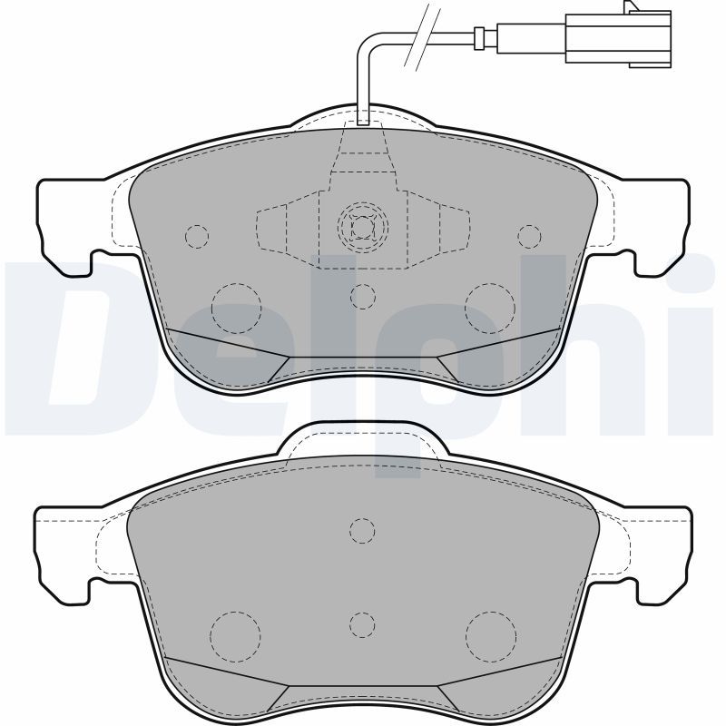 DELPHI LP2241 Brake Pad Set, disc brake