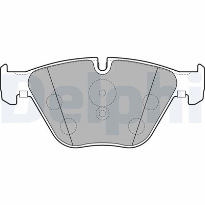 Brake Pad Set, disc brake DELPHI LP2245