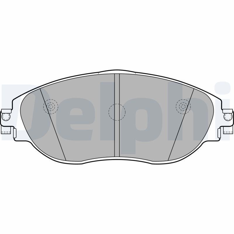 DELPHI LP2250 Brake Pad Set, disc brake