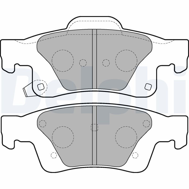 DELPHI LP2251 Brake Pad Set, disc brake