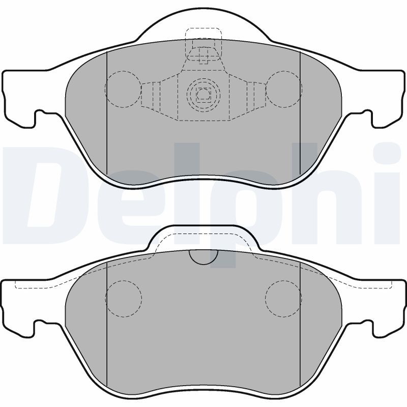DELPHI LP2252 Brake Pad Set, disc brake