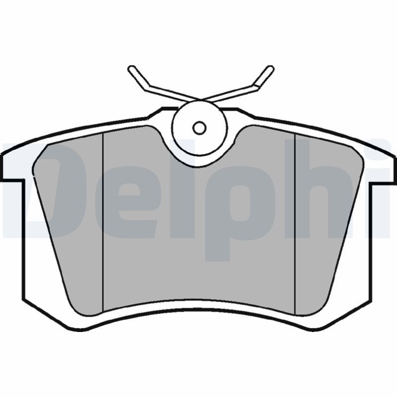 DELPHI LP2255 Brake Pad Set, disc brake