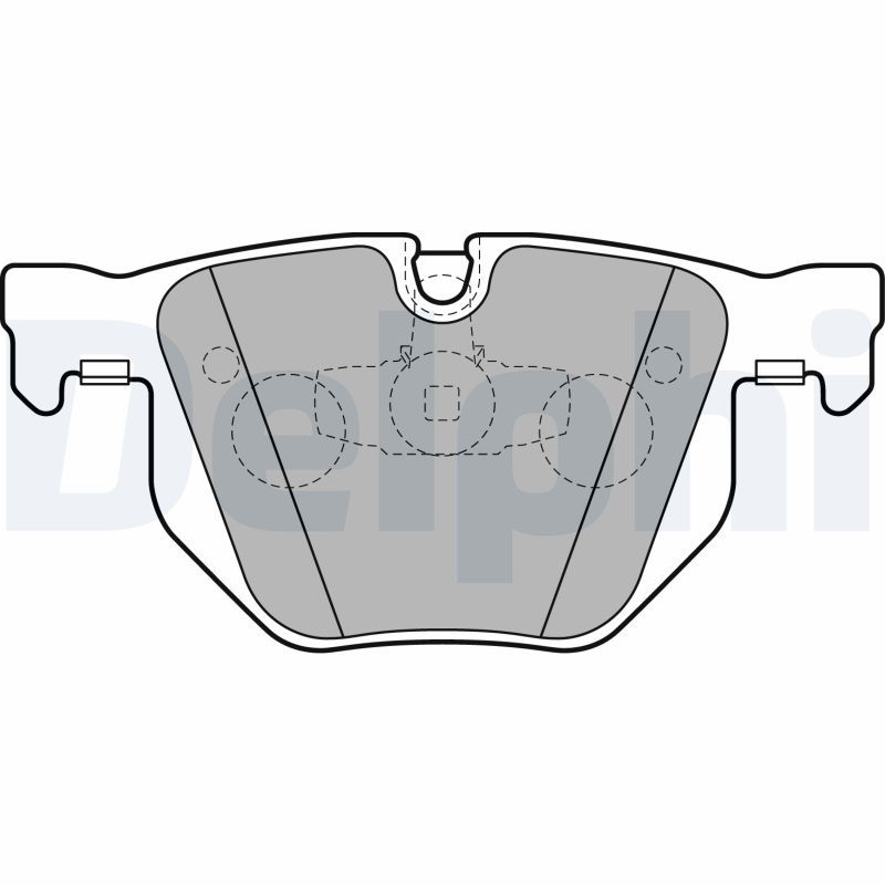 DELPHI LP2256 Brake Pad Set, disc brake