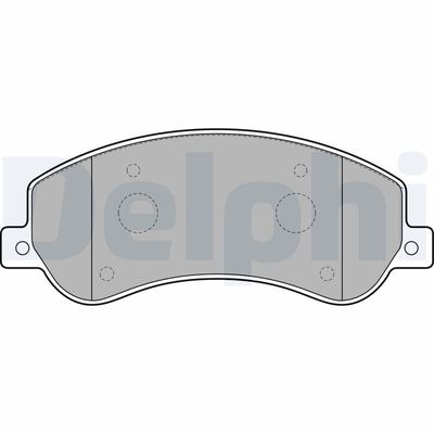 Brake Pad Set, disc brake DELPHI LP2257
