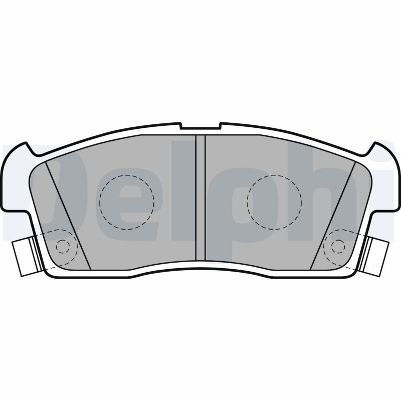 DELPHI LP2258 Brake Pad Set, disc brake