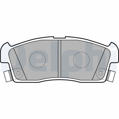 Brake Pad Set, disc brake DELPHI LP2258