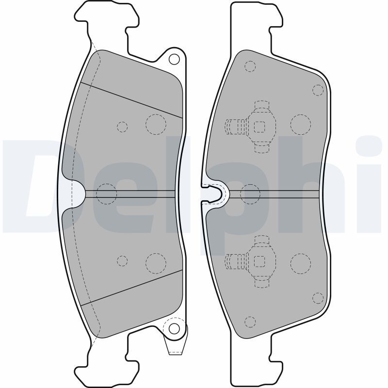 DELPHI LP2275 Brake Pad Set, disc brake