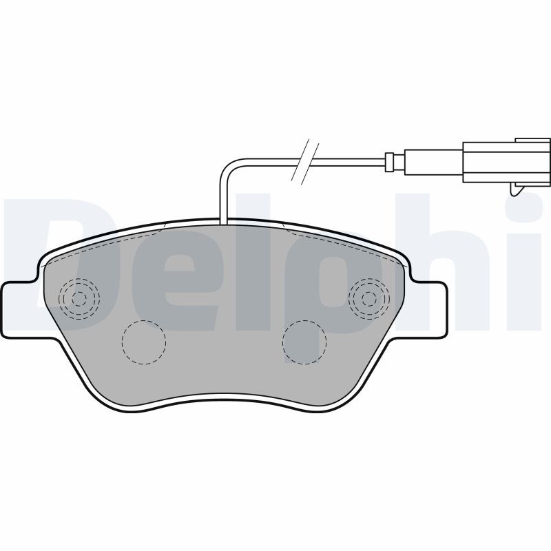 DELPHI LP2276 Brake Pad Set, disc brake