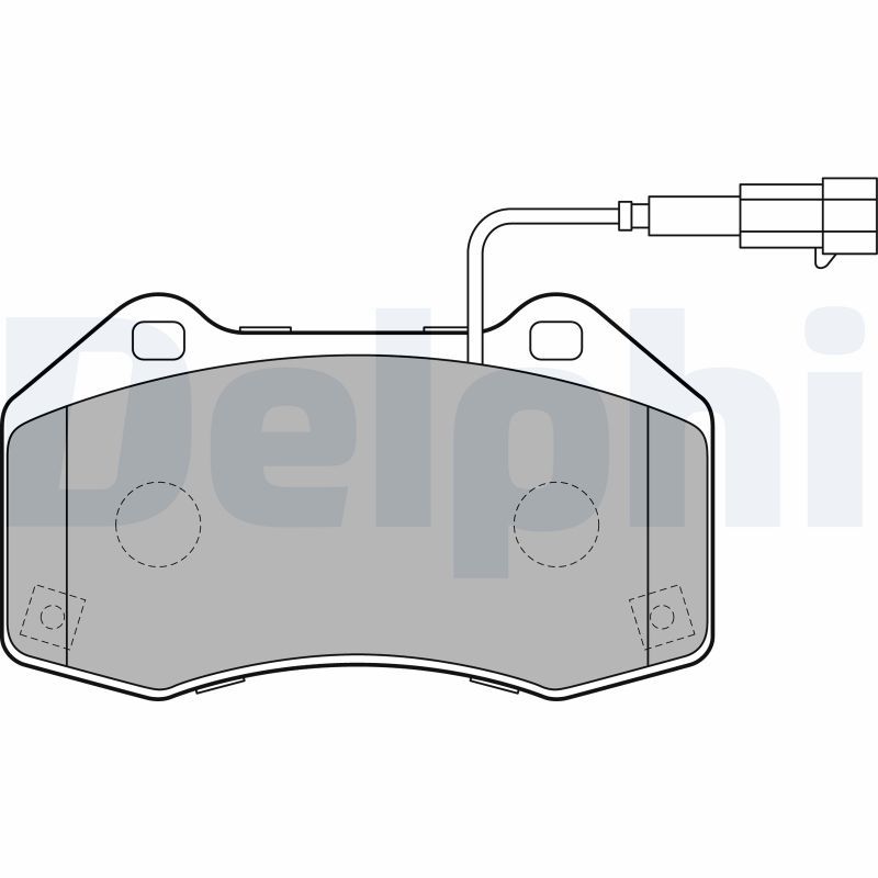 DELPHI LP2280 Brake Pad Set, disc brake
