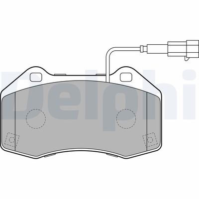 Brake Pad Set, disc brake DELPHI LP2280