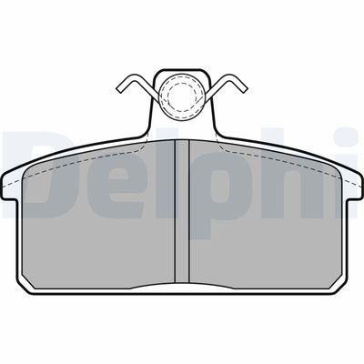 Brake Pad Set, disc brake DELPHI LP2281