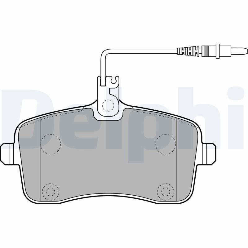 DELPHI LP2282 Brake Pad Set, disc brake