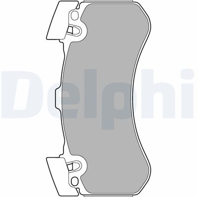 Brake Pad Set, disc brake DELPHI LP2283
