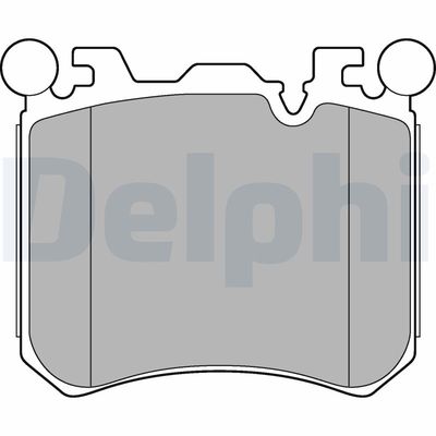 Brake Pad Set, disc brake DELPHI LP2287
