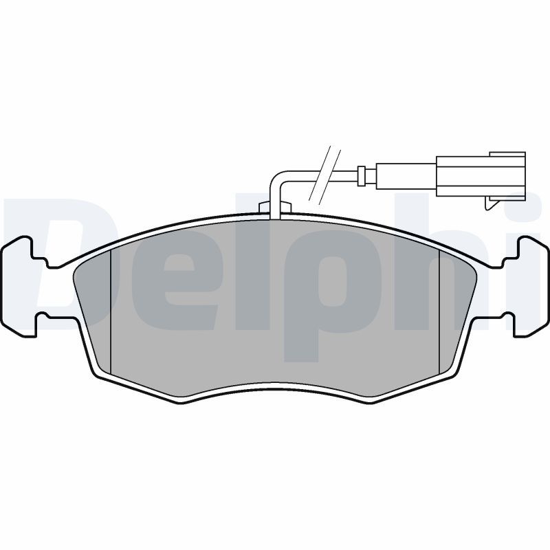 DELPHI LP2288 Brake Pad Set, disc brake