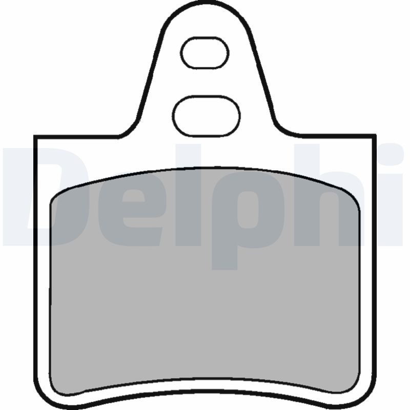 DELPHI LP229 Brake Pad Set, disc brake