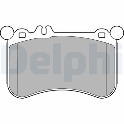 Brake Pad Set, disc brake DELPHI LP2291